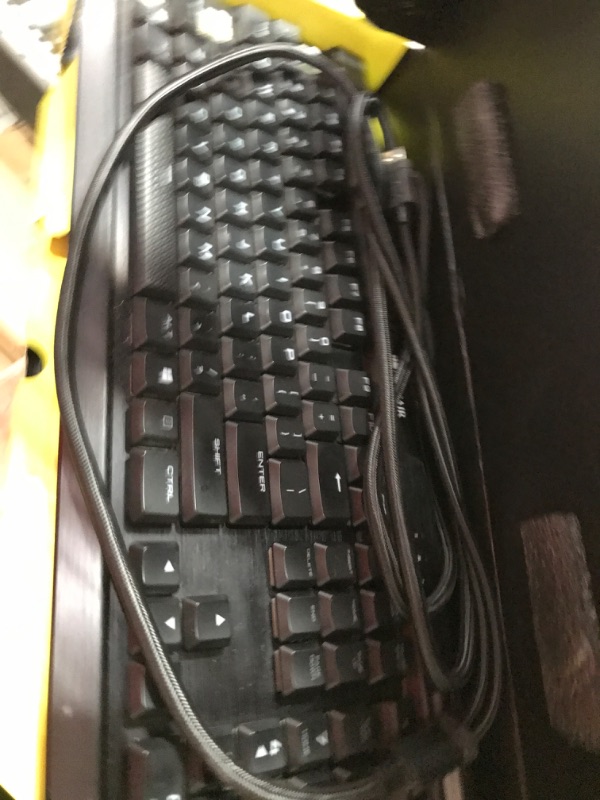 Photo 2 of Corsair K70 RGB PRO Wired Mechanical Gaming Keyboard (CHERRY MX RGB Speed Switches: Linear and Rapid, 8,000Hz Hyper-Polling, PBT DOUBLE-SHOT PRO Keycaps, Soft-Touch Palm Rest) QWERTY, NA - Black Cherry Speed- Fast K70 RGB PRO Black