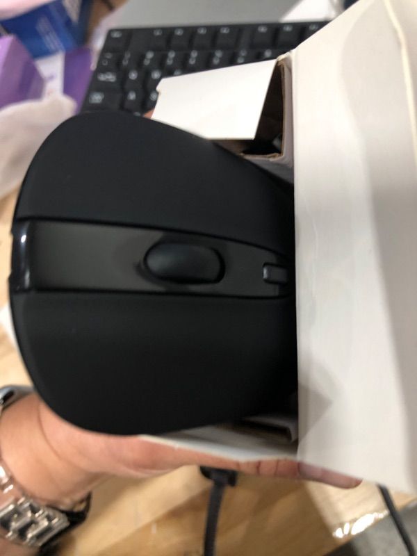 Photo 1 of LeadsaiL Rechargeable Wireless Computer Mouse, 2.4G Portable Slim Cordless Mouse Less Noise for Laptop Optical Mouse with 5 Adjustable DPI Levels USB Mouse for Laptop, Deskbtop, MacBook Black