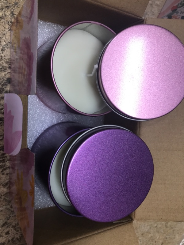 Photo 2 of 2 Packs Soy Scented Candles for Mother's Day,Mom Gift Lavender&Peony Cherry Blossom Candle,The Ideal Gift for Mom Birthday, Christmas, Mother's Day, Thanksgiving,9oz