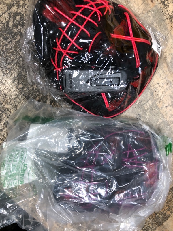 Photo 1 of 2 Purge Mask Light Up, Light Up Mask for Halloween Decoration, LED Halloween Mask, Halloween Led Mask Scary, Led Mask Halloween Pink