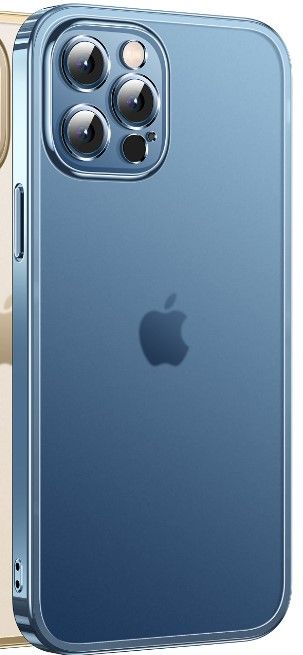 Photo 1 of **COLORS VARY***

7 Alphex Invisible Clear Case for iPhone 12 Pro Max [Look as Bare iPhone] [Never Yellowing] 8FT Military Grade Protective Soft Glossy Bumper Matte Slim Women Men Phone Cover 6.7 inch, Pacific Blue