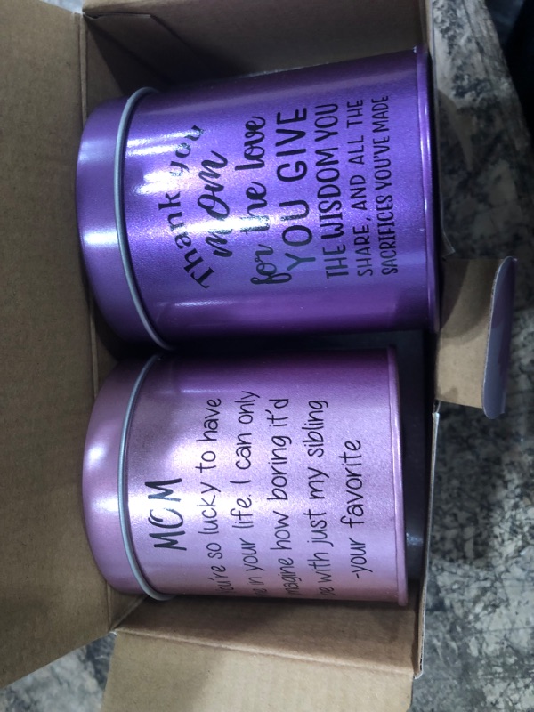 Photo 2 of 9oz Scented Candle,Gifts for Mom, Gift Lavender&Peony Cherry Blossom Candles-Best Birthday Gifts, Thanksgiving Gifts, from Sons and Daughters,2 Packs