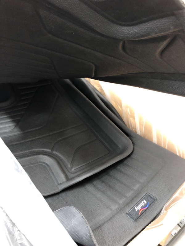 Photo 2 of Fjinfly 2021 2022 2023 Tesla Model 3 Floor Mats All Weather Tesla 3 Floor Mat Floor Liners 3D Include Front & Rear 2 Row Set, Custom Fit Durable TPE XPE Mats Waterproof Odorless Anti-Slip Material Model 3-3pc