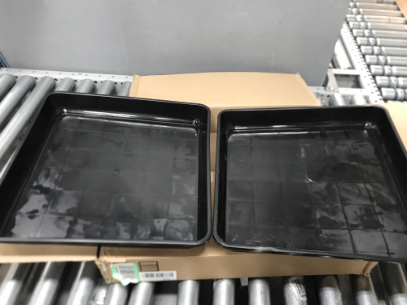 Photo 1 of 2 square plastic trays16in 