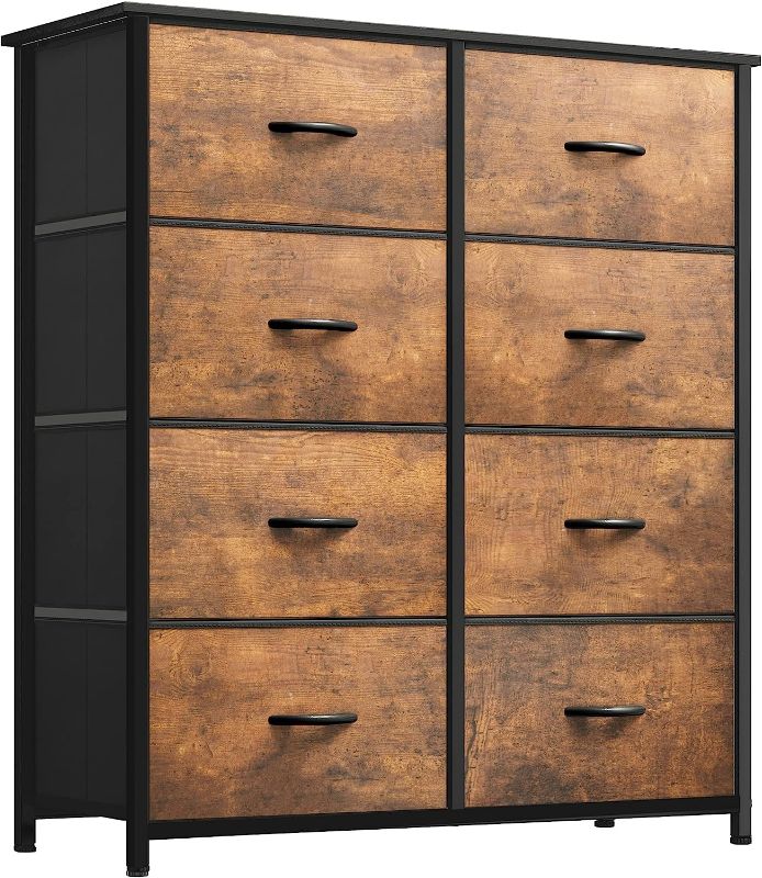 Photo 3 of 
YITAHOME 8-Drawer Fabric Dresser, Furniture Storage Tower Cabinet, Organizer for Bedroom, Living Room, Hallway, Closet, Sturdy Steel Frame, Wooden Top,...