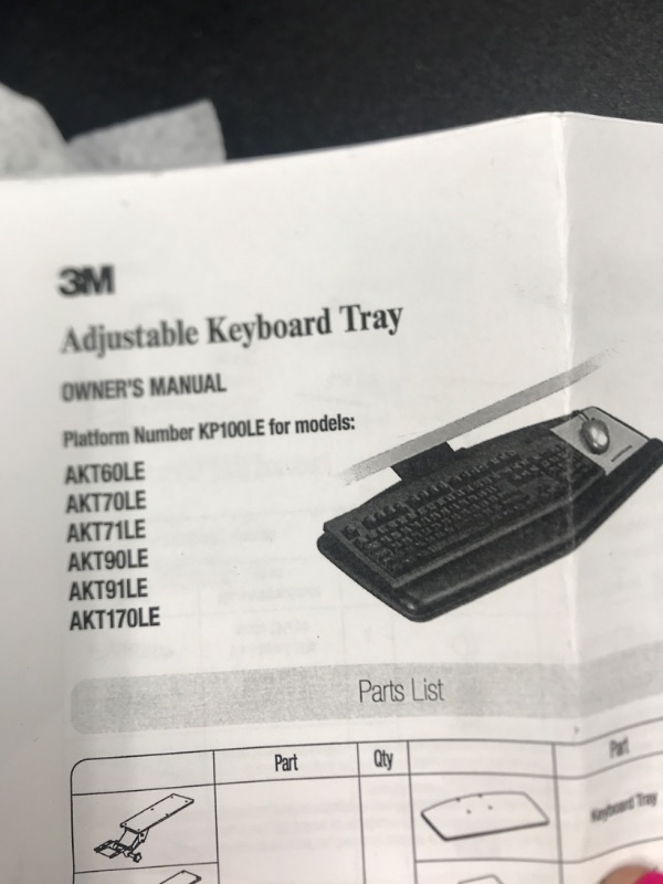 Photo 4 of 3M Keyboard Tray