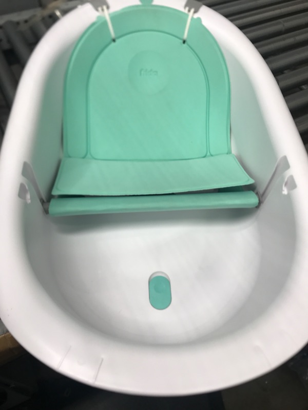 Photo 2 of 4-in-1 Grow-with-Me Bath Tub by Frida Baby Transforms Infant Bathtub to Toddler Bath Seat with Backrest for Assisted Sitting in Tub