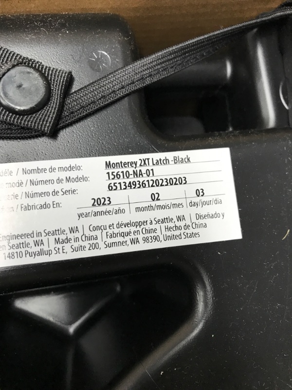 Photo 2 of Diono Monterey 2XT Latch 2 in 1 High Back Booster Car Seat with Expandable Height & Width, Side Impact Protection, 8 Years 1 Booster, Black 2XT Black