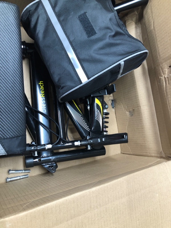Photo 1 of **FOR PARTS OR REPAIR4**
ELENKER Steerable Knee Walker with 10" Front Wheels Deluxe Medical Scooter for Foot Injuries Compact Crutches Alternative Black