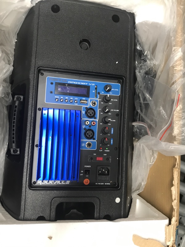 Photo 1 of Rockville RPG10BT V2 10" Powered 600W DJ PA Speaker Bluetooth 10”