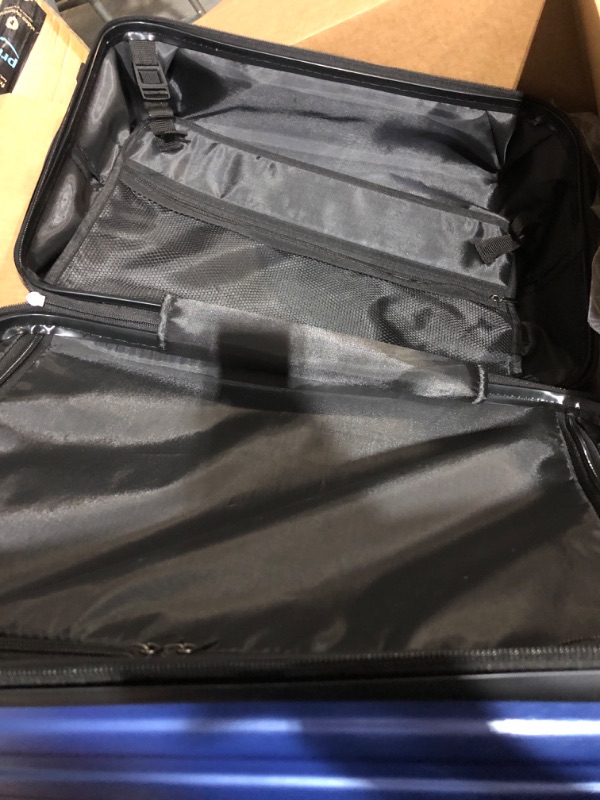 Photo 3 of (USED/Minor damage) TRAVELARIM Carry On Luggage 22x14x9 Airline Approved with Small Cosmetic Case – Navy