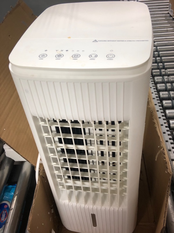 Photo 2 of "MISSING MINI AIR CONDITIONER, AIR COOLER ONLY" TEMEIKE Evaporative Air Cooler, 3-IN-1 Portable Air Conditioners for 1 Room, Windowless Swamp Cooler bundle with Mini Air Conditioner (TF02-Gray)