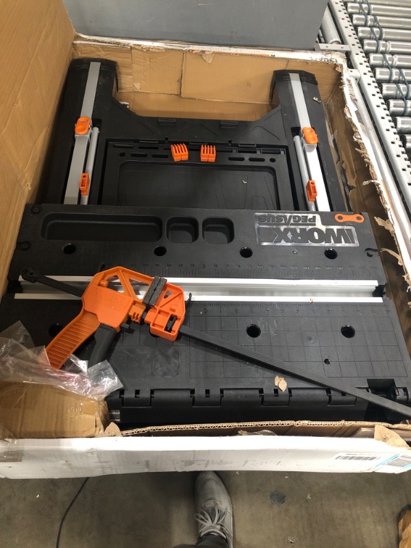 Photo 2 of ***Parts Only***Worx Pegasus Power Share Kit: Work Support Table, 20V Brushless Drill & 20V Compact Cirular Saw Pegasus Power Share Tool Kit