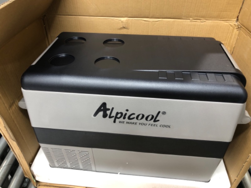 Photo 1 of Alpicool CF45 Portable Fridge Freezer,12 Volt Car Refrigerator, 48 Quart (45 Liter) Fast Cooling 12V Car Fridge -4?~68?, Car Cooler, 12/24V DC and 100-240V AC for Outdoor, Camping, RV, Truck, Boat