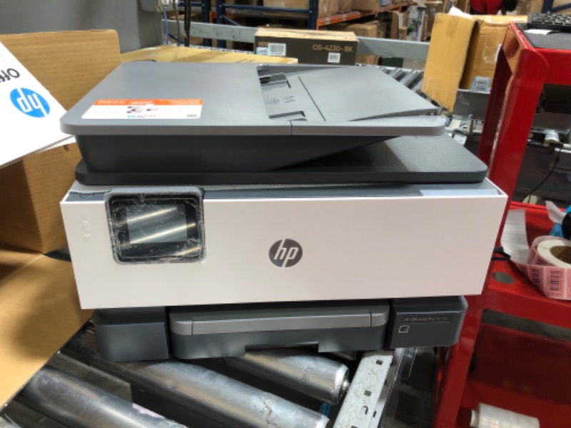 Photo 2 of HP OfficeJet Pro 9018e Wireless All-in-One Inkjet Color Printer, Auto 2-Sided, Print & Copy & Scan & Fax, 22ppm, 4800 x 1200dpi, 35-Sheet ADF, 2.7" Color TS, with Printer Cable