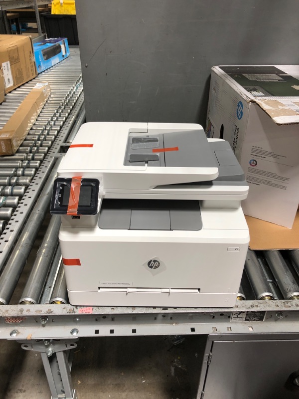 Photo 1 of **PARTS ONLY**
HP Color LaserJet Pro M283fdw Wireless All-in-One Laser Printer, Remote Mobile Print, Scan & Copy, Duplex Printing, Works with Alexa (7KW75A)