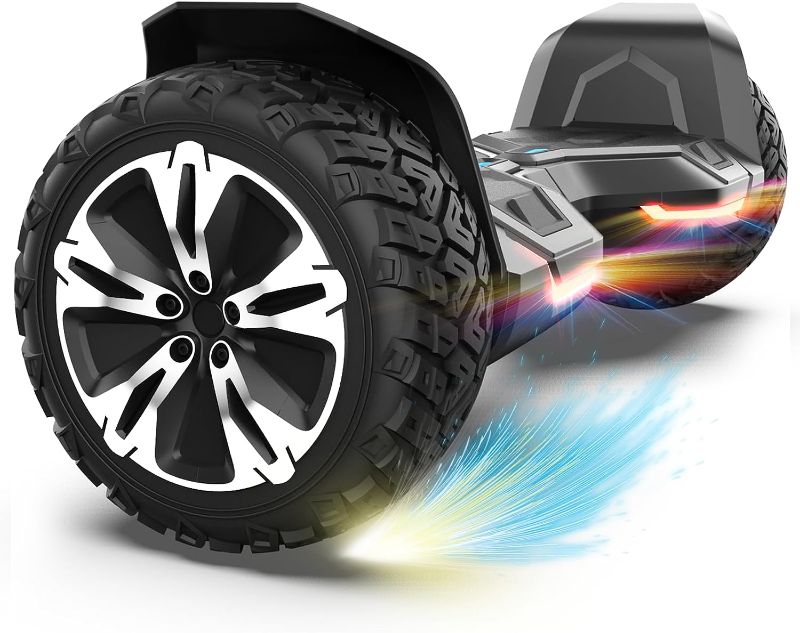 Photo 1 of 
Gyroor Warrior 8.5 inch All Terrain Off Road Hoverboard with Bluetooth Speakers and LED Lights, UL2272 Certified Self Balancing Scooter
Color:1-Black