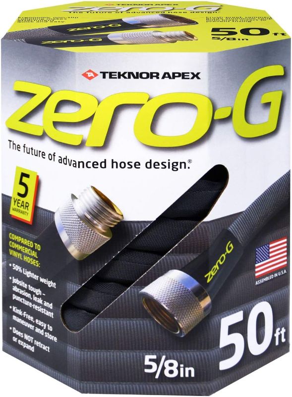 Photo 1 of 
zero-G 4001-50 Lightweight, Ultra Flexible, Durable, Kink-Free Garden Hose, 5/8-Inch by 50-Feet,Black