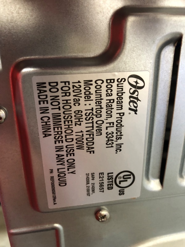 Photo 7 of ***DAMAGED - SEE NOTES***
Oster Air Fryer Oven, 10-in-1, Stainless Steel