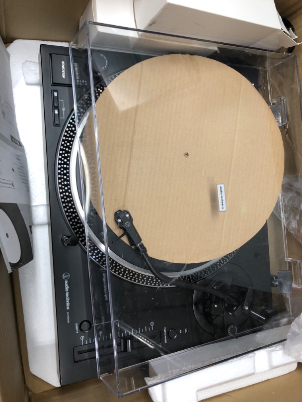 Photo 2 of Audio-Technica AT-LP120XUSB-BK Direct-Drive Turntable (Analog & USB), Fully Manual, Hi-Fi, 3 Speed, Convert Vinyl to Digital, Anti-Skate and Variable Pitch Control Black