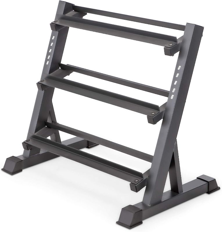 Photo 1 of **SEE NOTES**
Marcy 3-Tier Dumbbell Rack Multilevel Weight Storage Organizer for Home Gym DBR-86
