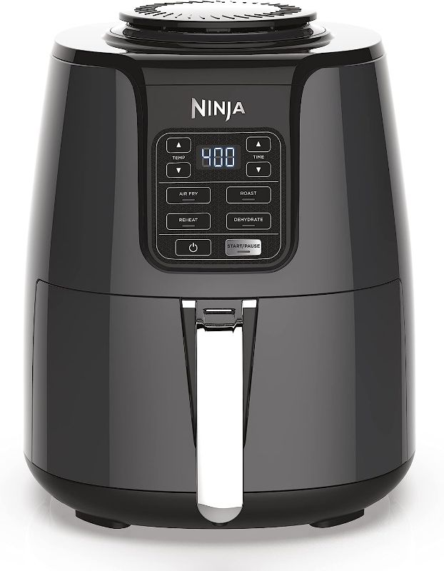 Photo 1 of 
Ninja AF101 Air Fryer that Crisps, Roasts, Reheats, & Dehydrates, for Quick, Easy Meals, 4 Quart Capacity, & High Gloss Finish, Grey
