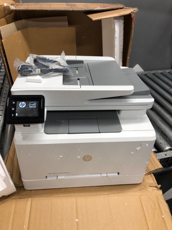 Photo 3 of HP Color Laserjet Pro MFP M283cdw All-in-One Wireless Laser Printer - 50-Sheet ADF, Auto Duplex Printing - Remote Mobile Print Scan Copy Fax