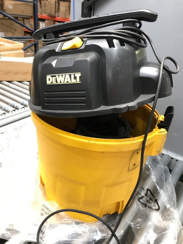 Photo 1 of DEWALT 9 Gallon Wet/Dry VAC, Heavy-Duty Shop Vacuum with Attachments, 5 Peak HP, with Blower Function, DXV09PA, Yellow