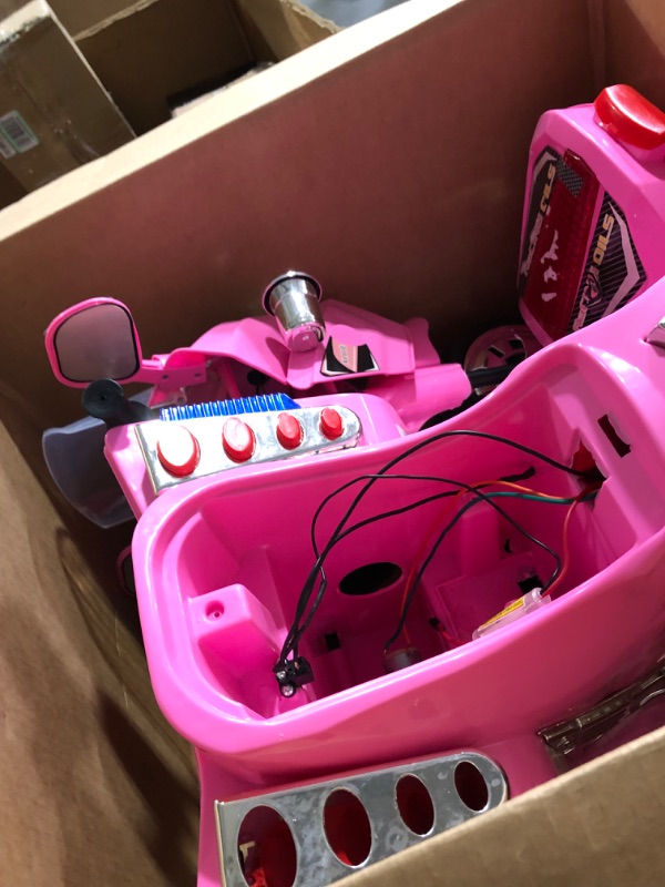 Photo 3 of **PARTS ONLY, BATTERY COMPARTMENT BROKEN** BABY ECLECTRIC BIKE PINK