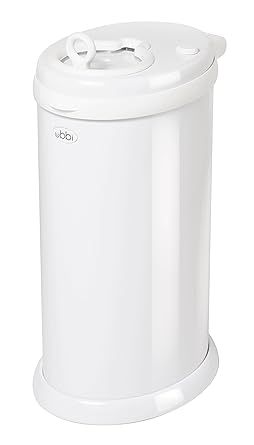 Photo 1 of **MINOR DAMAGE**
Ubbi Steel Odor Locking, No Special Bag Required Money Saving, Awards-Winning, Modern Design, Registry Must-Have Diaper Pail, White