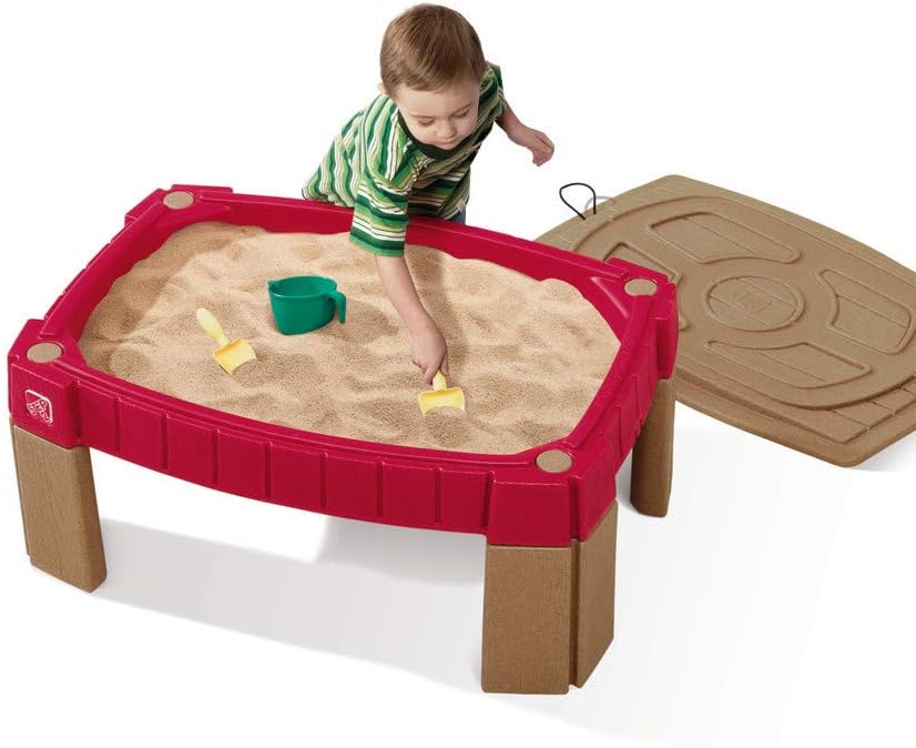 Photo 2 of 
Step2 Naturally Playful Sand Table, Kids Sand Activity Sensory Table, 5 Piece Accessory Kit, Toddler Summer Outdoor Toys, 2+ Years Old