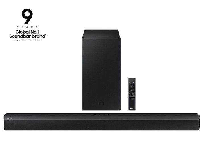 Photo 2 of SAMSUNG HW-B450 2.1ch Soundbar w/Dolby Audio, Subwoofer Included, Bass Boosted, Wireless Bluetooth TV Connection, Adaptive Sound Lite, Game Mode (Newest Model) HW-B450 Soundbar