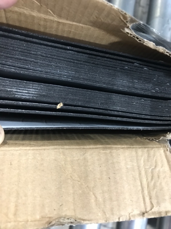 Photo 3 of *USED* Peel and Stick Floor Tiles Vinyl Flooring Planks, 24 Sheets 36 Sq.Ft Black Adhesive Wood Plank, Wallpaper Stickers 36×6×0.1 Inch Black