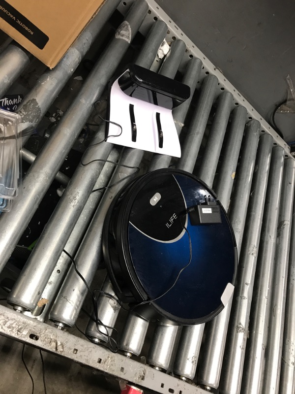 Photo 2 of **USED**
ILIFE V80 Max Robot Vacuum Cleaner, Wi-Fi Connected, 2000Pa Max Suction, Works with Alexa, 750ml Dustbin, Tangle-Free Suction Port, Self-Charging, Ideal for Hard Floor, Pet Hair and Low Pile Carpet