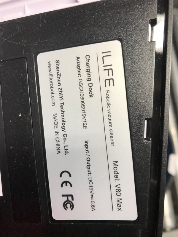 Photo 1 of **USED**
ILIFE V80 Max Robot Vacuum Cleaner, Wi-Fi Connected, 2000Pa Max Suction, Works with Alexa, 750ml Dustbin, Tangle-Free Suction Port, Self-Charging, Ideal for Hard Floor, Pet Hair and Low Pile Carpet