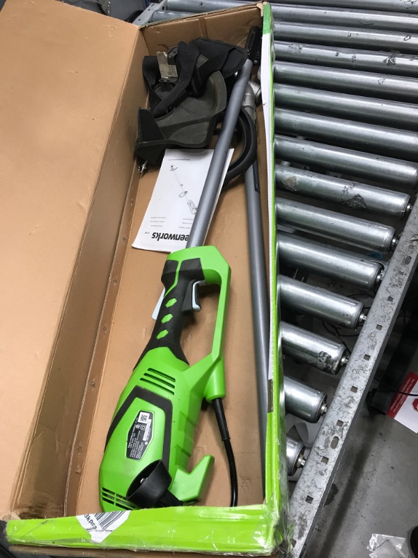 Photo 2 of **USED**
Greenworks 10 Amp 18-Inch Corded String Trimmer (Attachment Capable), 21142 18" Corded Trimmer