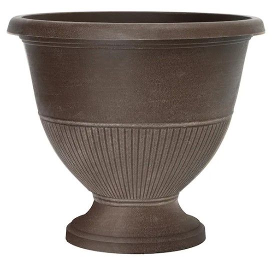 Photo 1 of 6pk-15 in. Rene Bark Brush Plastic Urn 