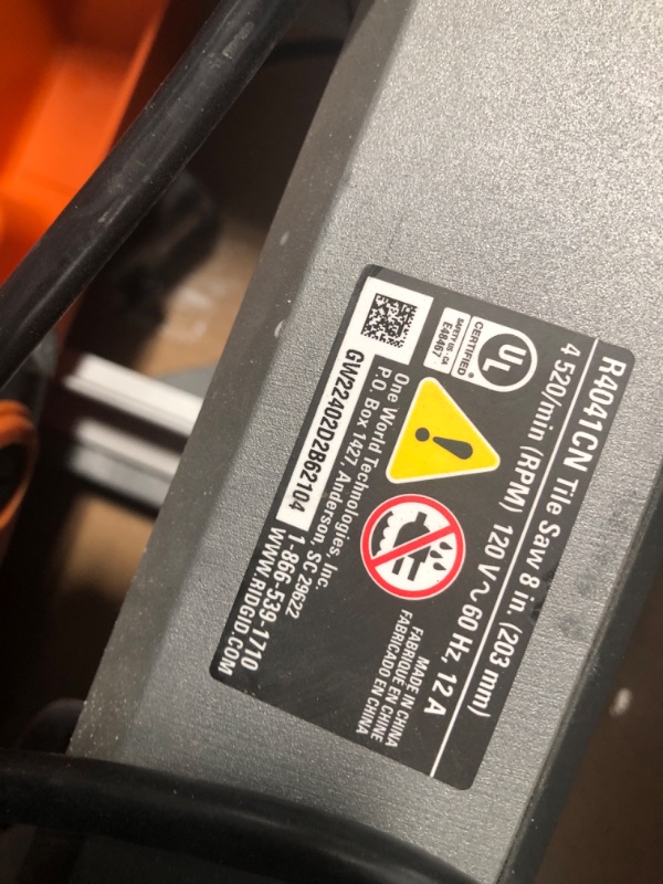 Photo 1 of 12 Amp 8 in. Wet Tile Saw with Extended Rip Capacity and Stand