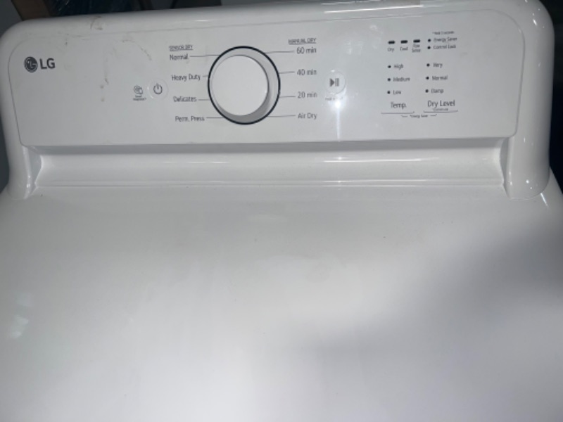 Photo 8 of LG
7.3 cu.ft. Ultra Large High Efficiency Electric Dryer in White