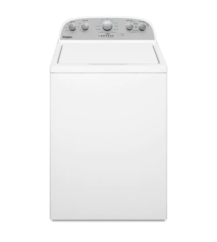 Photo 1 of Whirlpool
27.5 in. 3.8 cu. ft. High-Efficiency White Top Load Washing Machine with Soaking Cycles