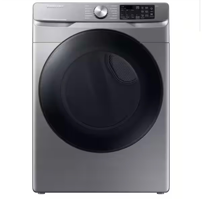 Photo 1 of Samsung
7.5 cu. ft. Smart Stackable Vented Electric Dryer with Steam Sanitize+ in Platinum