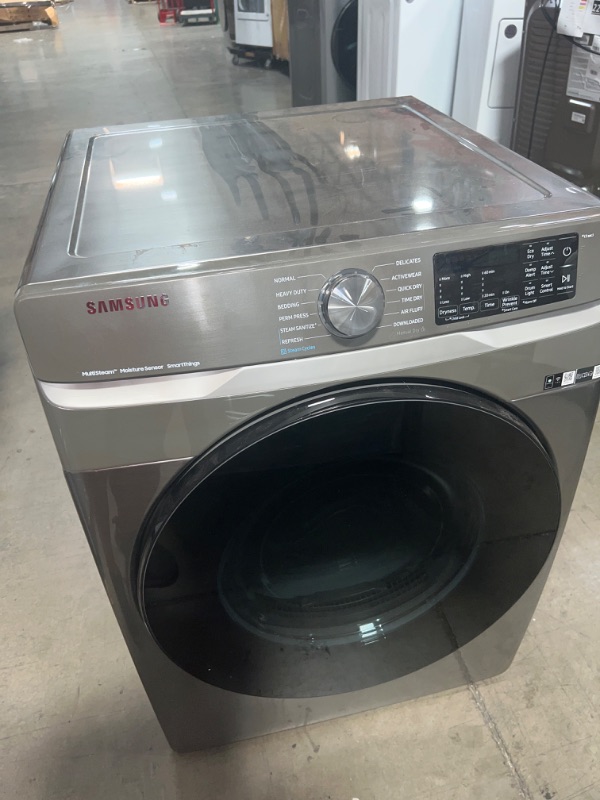 Photo 8 of Samsung
7.5 cu. ft. Smart Stackable Vented Electric Dryer with Steam Sanitize+ in Platinum