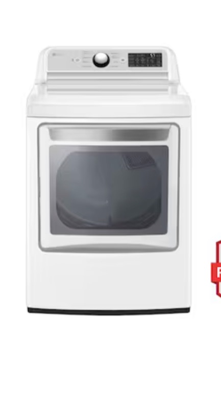 Photo 1 of LG EasyLoad 7.3-cu ft Smart Electric Dryer (White) ENERGY STAR-*LIKE NEW- 