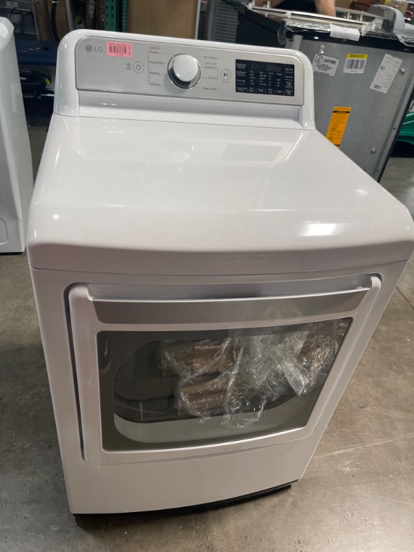 Photo 1 of LG EasyLoad 7.3-cu ft Smart Electric Dryer (White) ENERGY STAR-*LIKE NEW- 