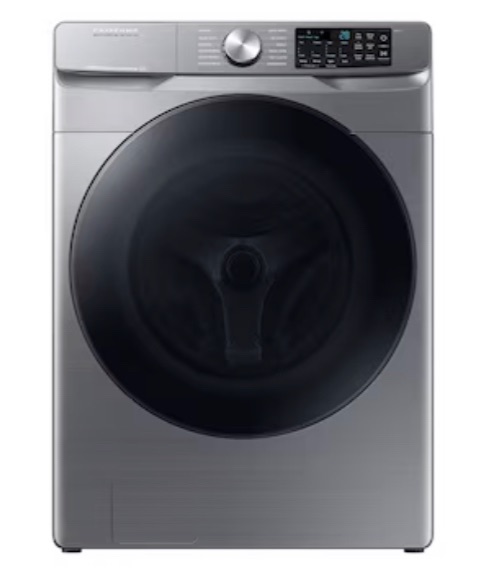 Photo 1 of 
Samsung 4.5-cu ft High Efficiency Stackable Steam Cycle Smart Front-Load Washer (Platinum) 