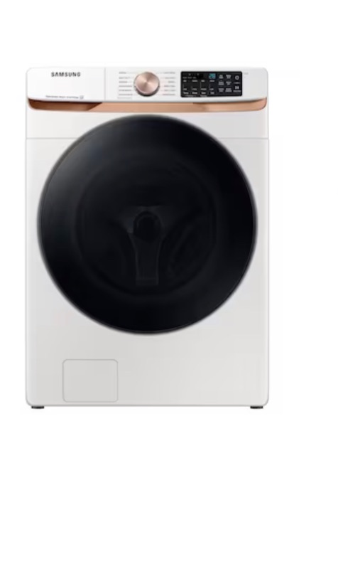 Photo 1 of Samsung 5-cu ft High Efficiency Stackable Steam Cycle Smart Front-Load Washer (Ivory) 
*like new*