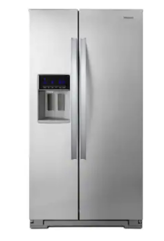 Photo 1 of ***Parts Only***Whirlpool 20.6-cu ft Counter-depth Side-by-Side Refrigerator with Ice Maker (