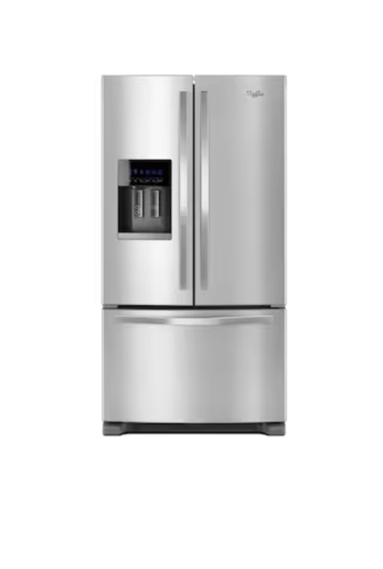 Photo 1 of Whirlpool 24.7-cu ft French Door Refrigerator with Ice Maker (Fingerprint Resistant Stainless Steel)