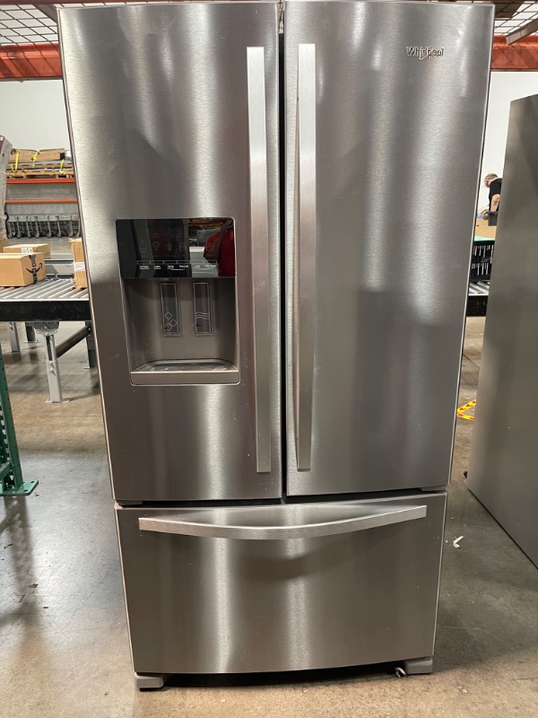 Photo 2 of Whirlpool 24.7-cu ft French Door Refrigerator with Ice Maker (Fingerprint Resistant Stainless Steel)