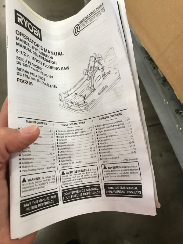 Photo 3 of 18V ONE+ 5-1/2" Flooring Saw